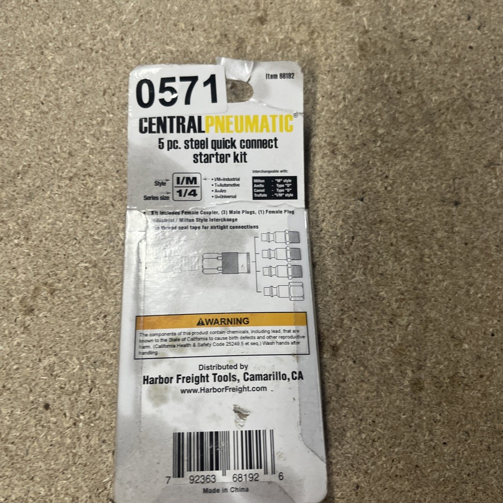 Industrial Quick Coupler and Plug Set, 5 Piece
