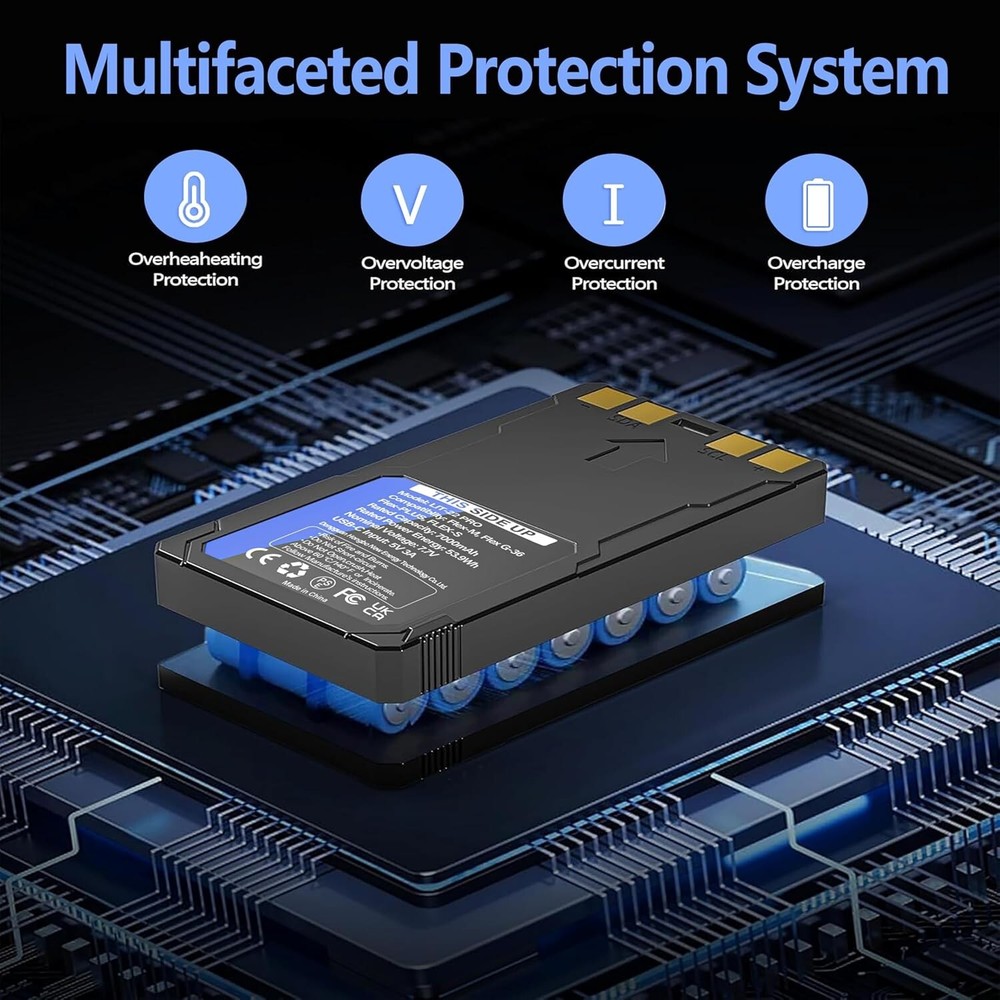 2-Pack Rechargeable LIT-22 Battery Compatible with Trail Camera Flex-M Flex G-36