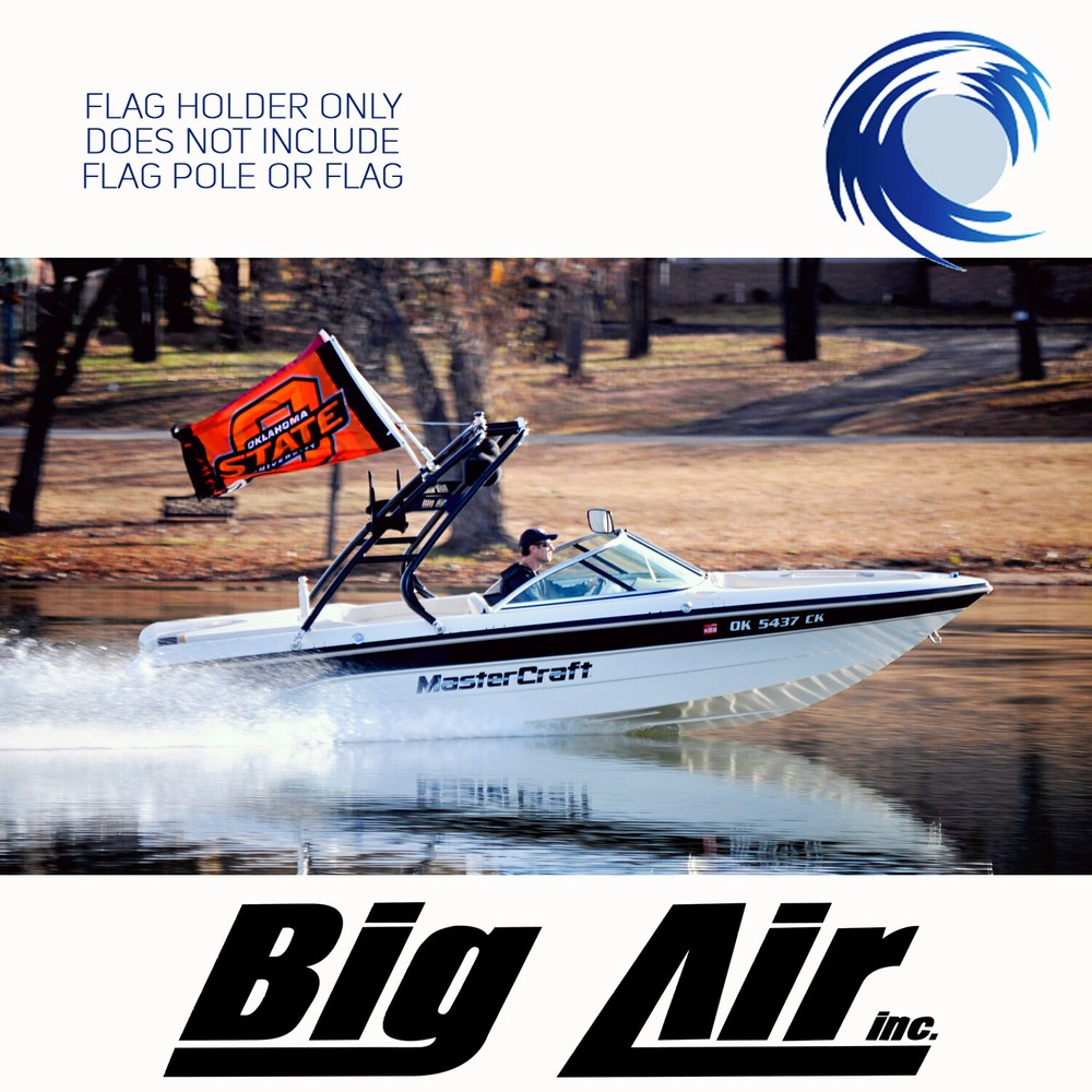 BLACK Universal Wakeboard Tower Mounted Flag Holder | Big Air | WAKE ESSENTIALS