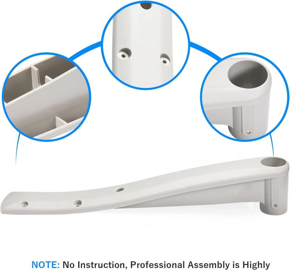2 Pack 160-0001PG Replacement Deck Support for Biltmor above Ground Pool Step