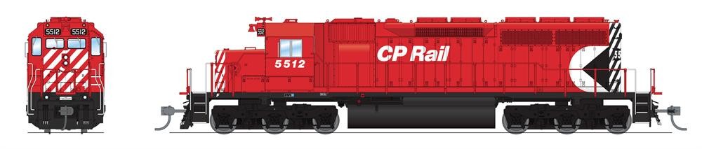 Ho EMD SD40 CP 5512 Para4 W/sd