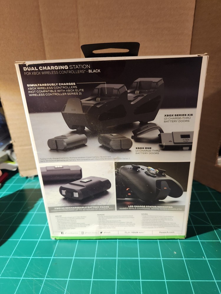 PowerA Dual XBox Wireless Controller Charging Station **opened to inspect only**