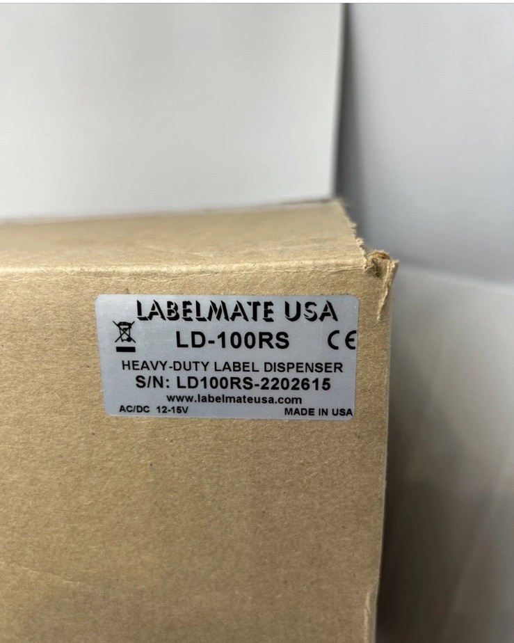 (TESTED) LABELMATE LD-100RS Heavy Duty Label Dispenser, (No Power Supply Cable)