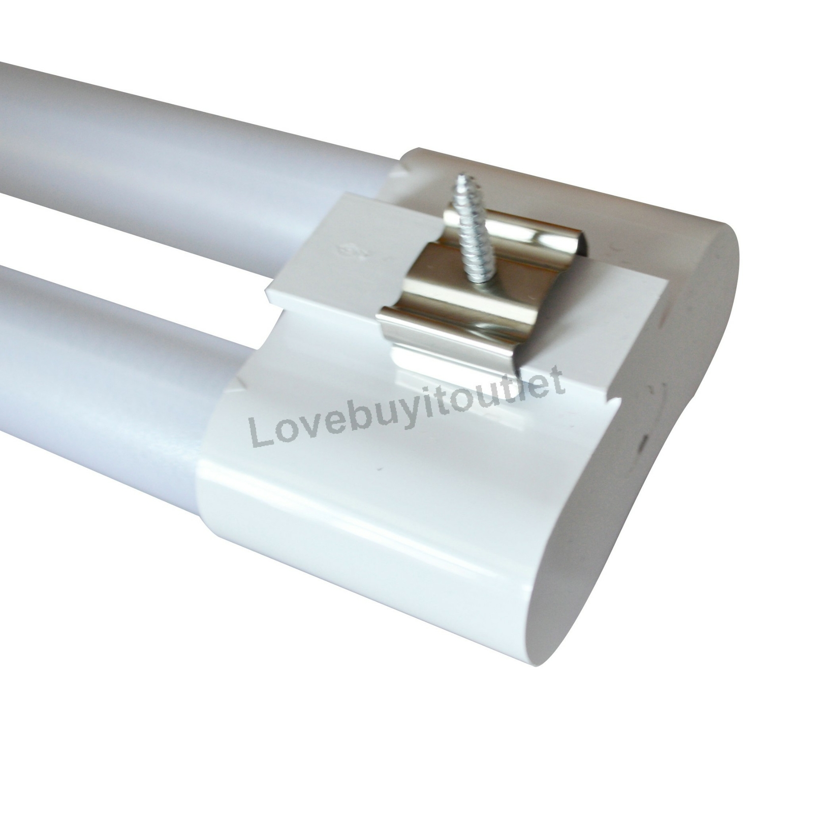 4 Pack 36W Double Tube Light Fixture LED Shop Light for Garage Daylight 6000K