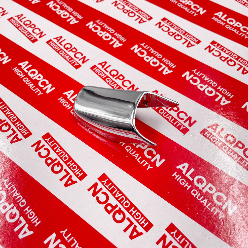 2 sets Chrome Door interior Pull Handle Strap End Cap fit for Lincoln town car