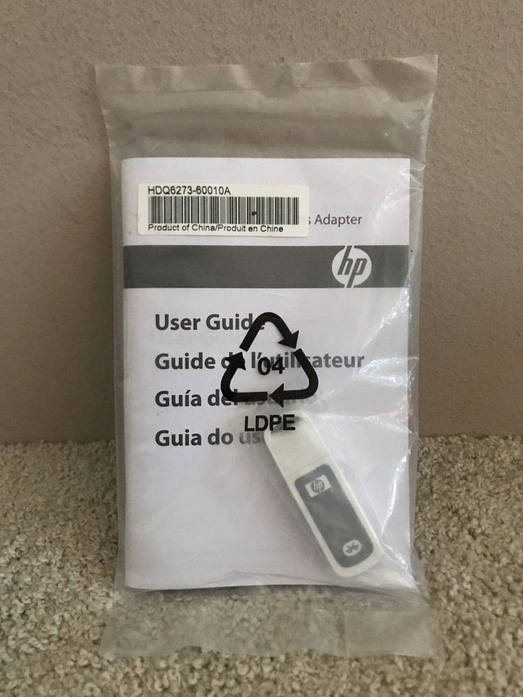 HP Bluetooth USB 2.0 Wireless Adapter BT500 Wireless Print or Transfer Documents