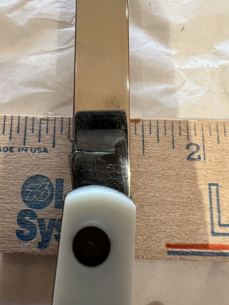 Fruit Melon Tester Folding Knife USA-- Abbott Labs