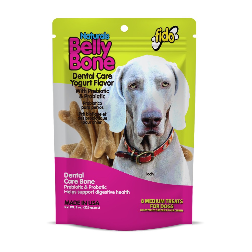 Fido Belly Bone Yogurt Dog Bone - Medium 8ct.