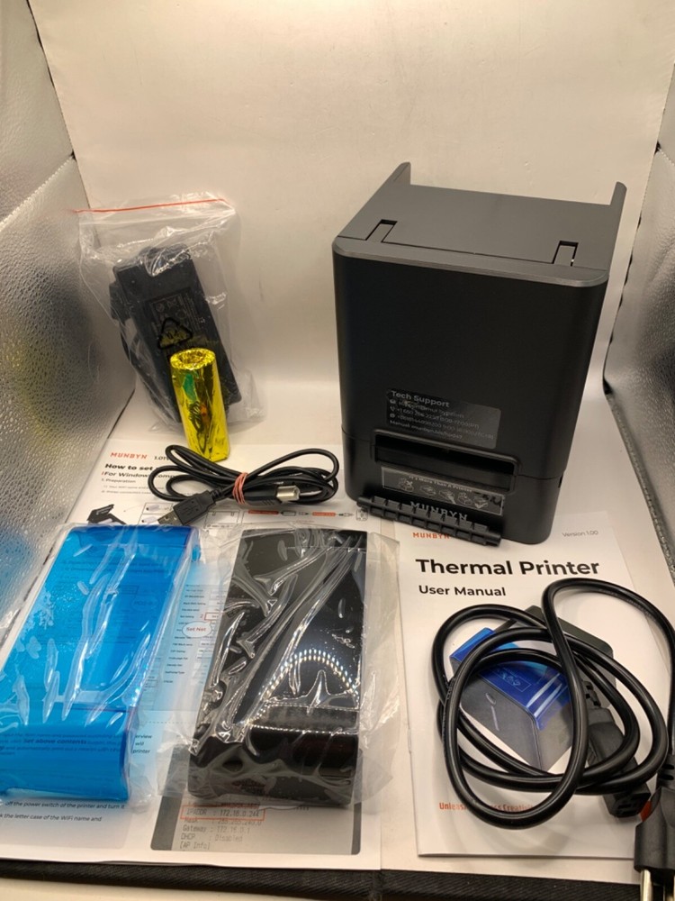 Munbyn Thermal Label Receipt Printer 80mm POS Shipping Printer Bluetooth