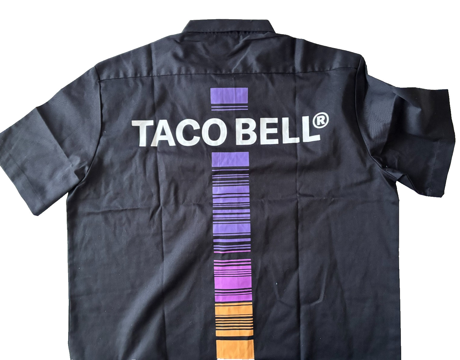 Taco Bell Short Sleeve Manager Shirt with Front Pocket - Size XL