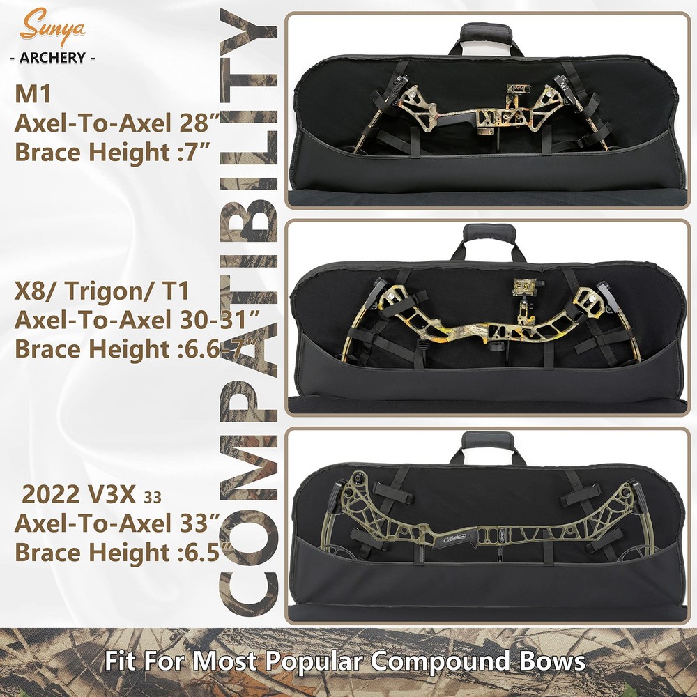 Compound Bow Case with Molle System - Neoprene Bow String Protection Padded ...