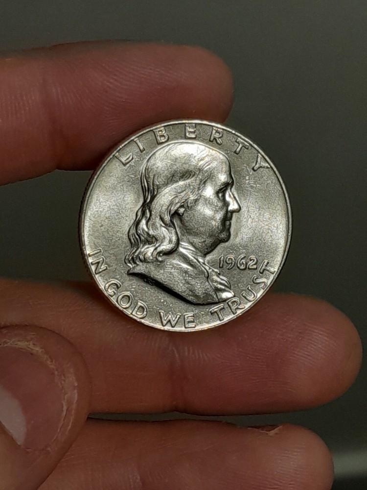 1962- D Franklin Half Dollar BU #3