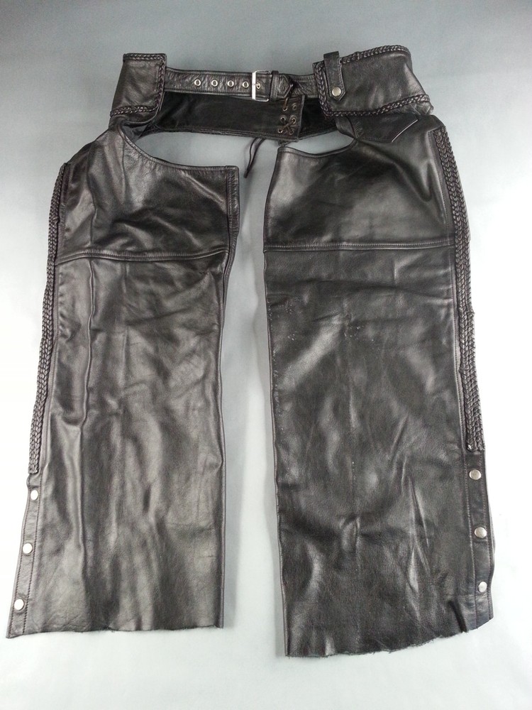 Leather Headquarters Size 3XL Leather Chaps Black