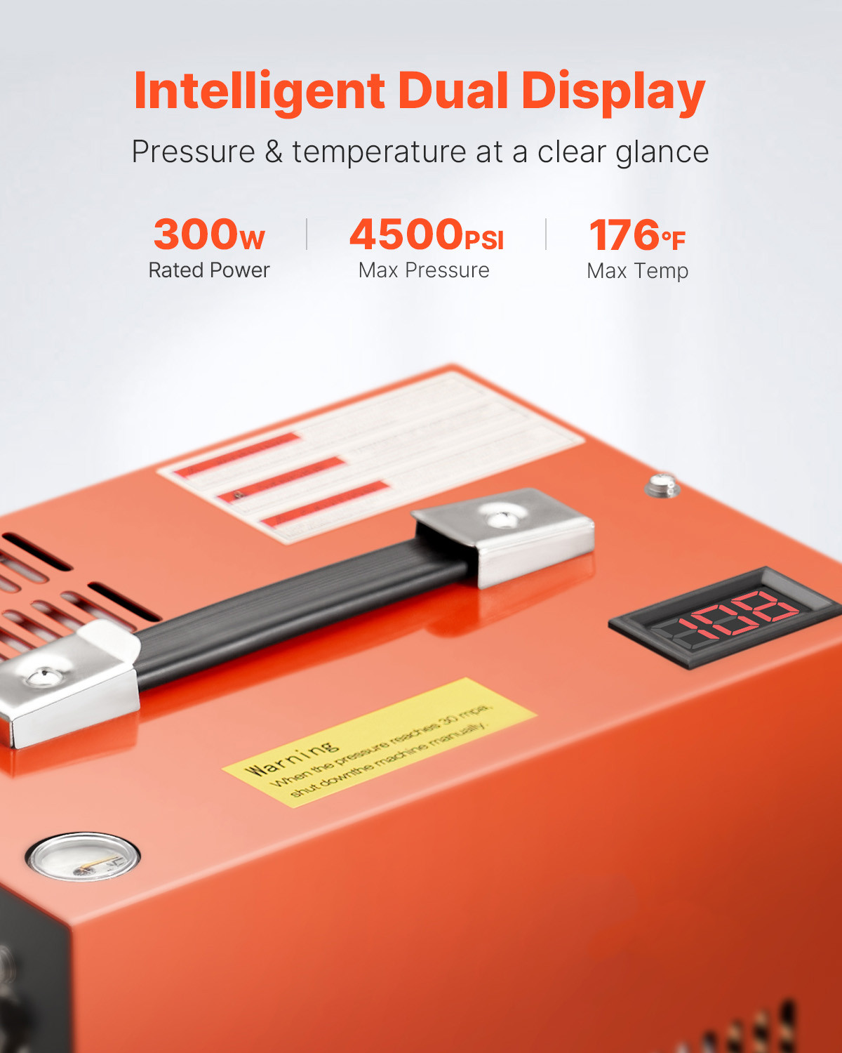 PCP Air Compressor 4500PSI/30Mpa PCP Airgun Compressor with Built-in Converter