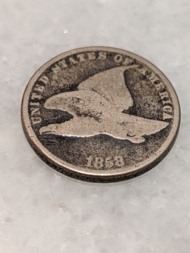 1858 Flying Eagle One Cent Coin