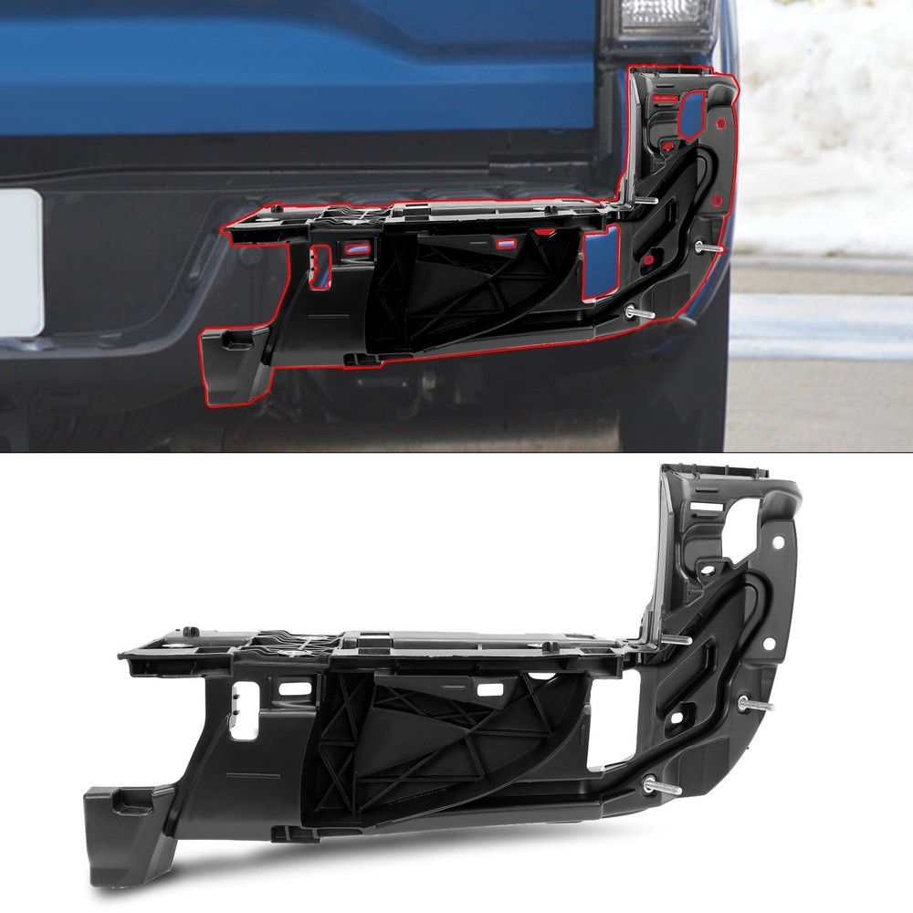 For 16-23 Tacoma Right Rear Bumper End Cap+Outer End Extension Insert Bracket