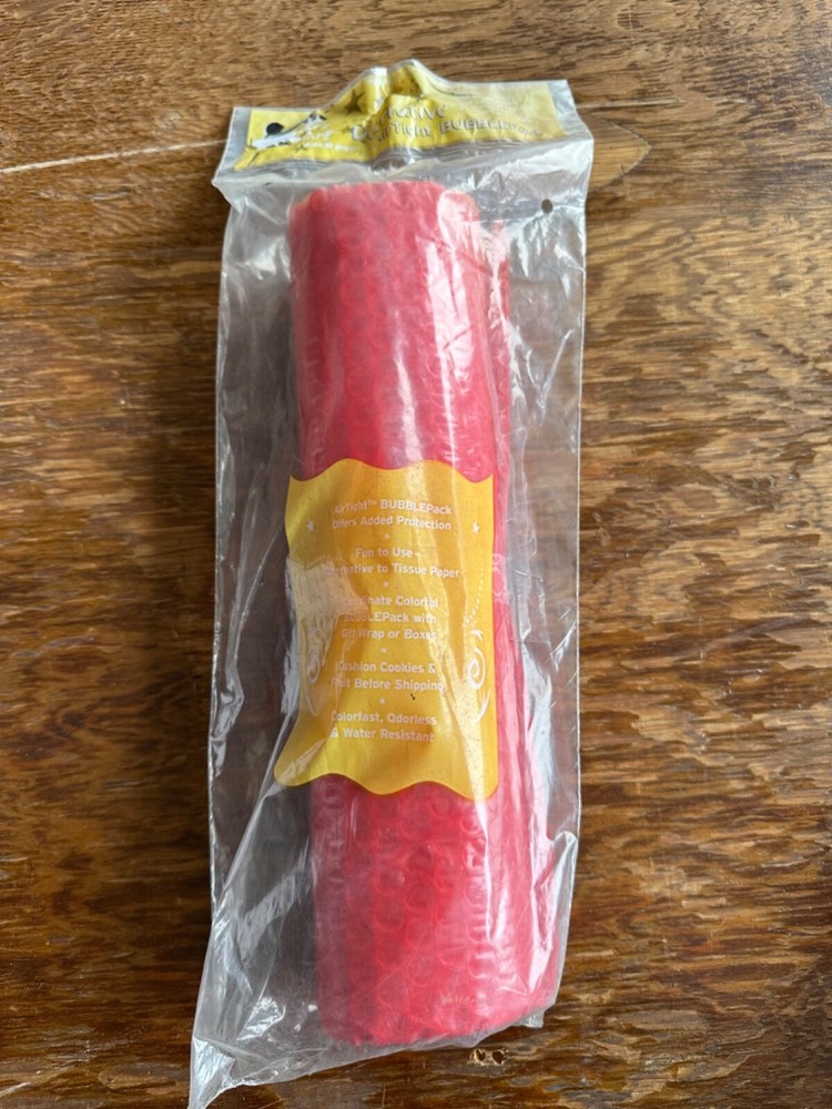 5'x12"x3/16" RED BUBBLE WRAP ROLLS SMALL BUBBLES BUBBLEWRAP