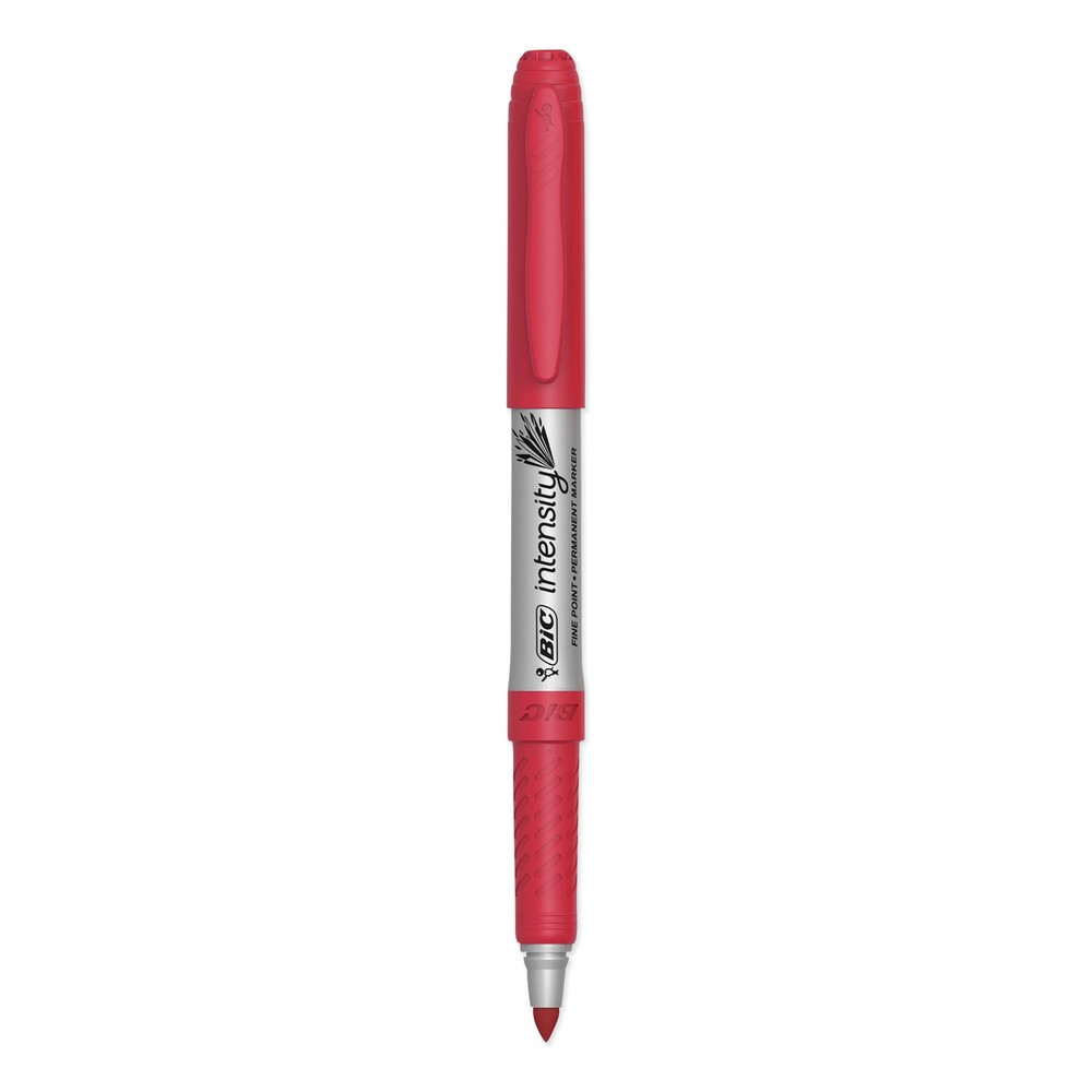 BIC GPM11RD Intensity Fine Tip Permanent Marker - Rambunctious Red (1-DZ) New