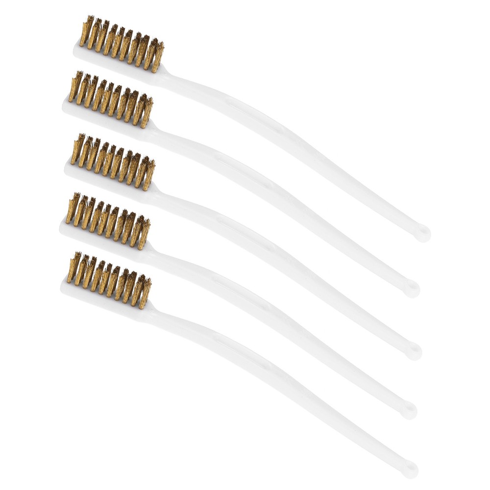 5PCS 3D Printer Nozzle Brush Brass Wire Toothbrush White