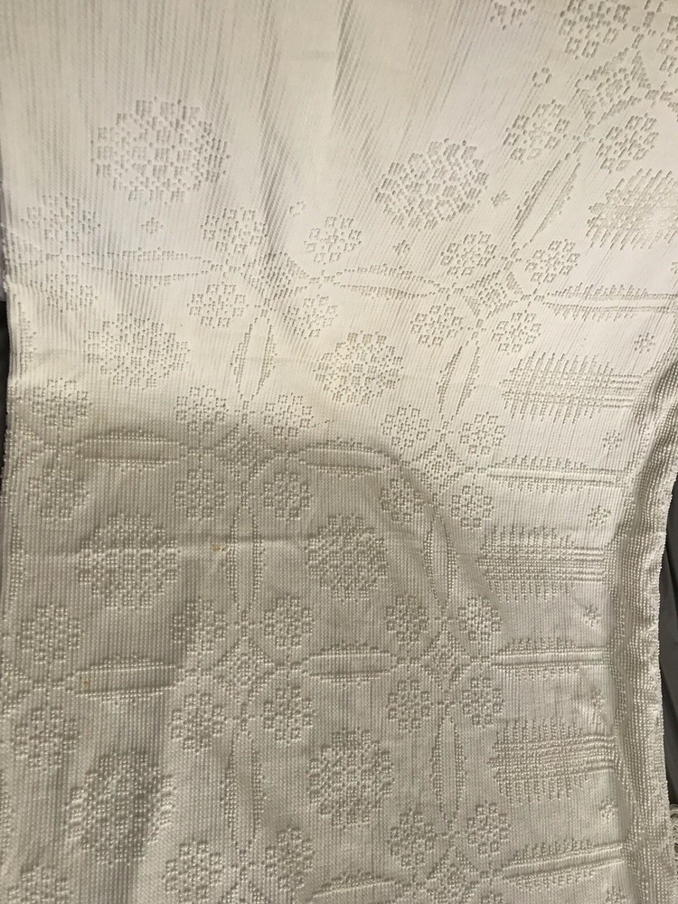 Bates Chenille Bed Spread With Fringe 90x110”