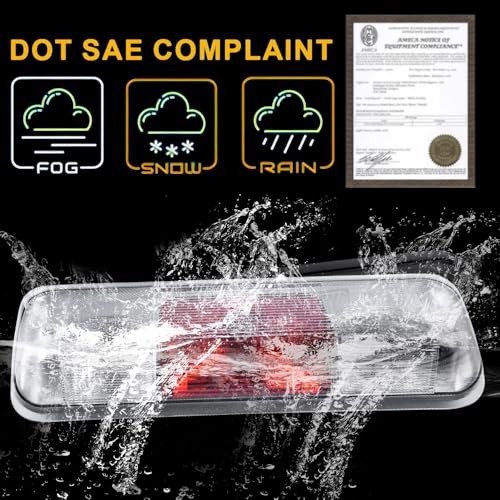 New 3rd Third Brake Lamp Light Assembly Compatible with 2004-2008 F150(Red)