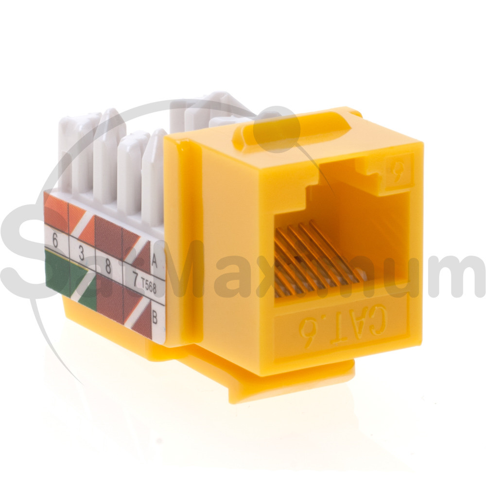 Keystone Jacks Cat5e Cat5 Cat6 Punch Down Jack 45 Degree Network Connector LOT