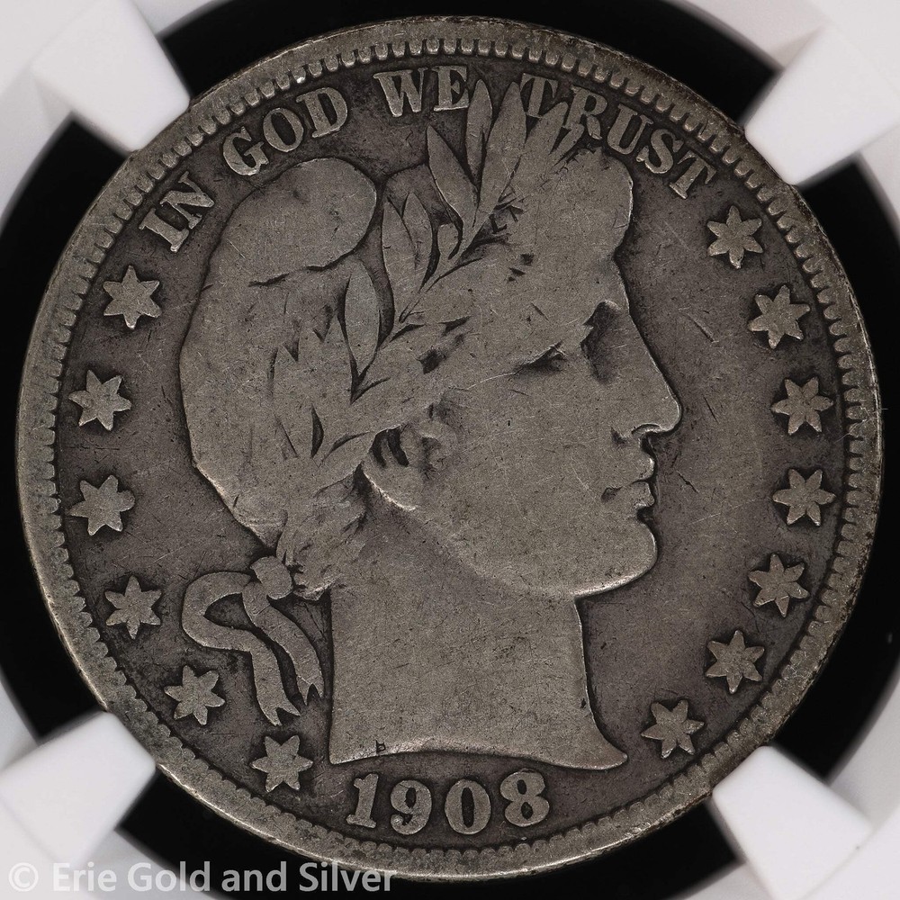 1908-S 50C Barber Half Dollar NGC VG 8