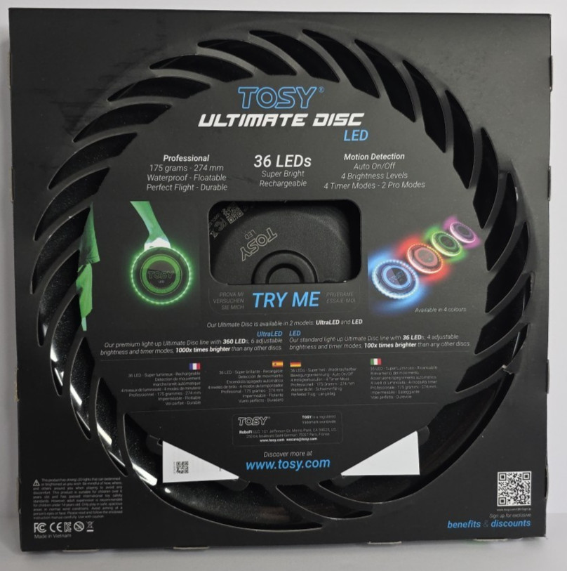 TOSY Flying Disc - 36 Mono-Color LEDs