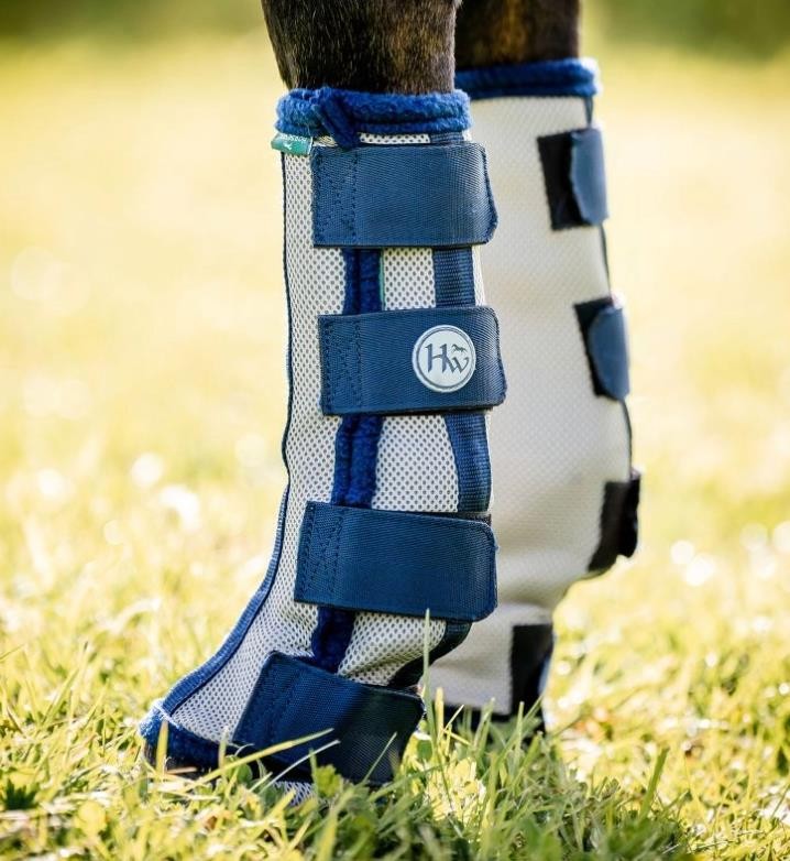 Horseware Fly Boot - Silver/Navy