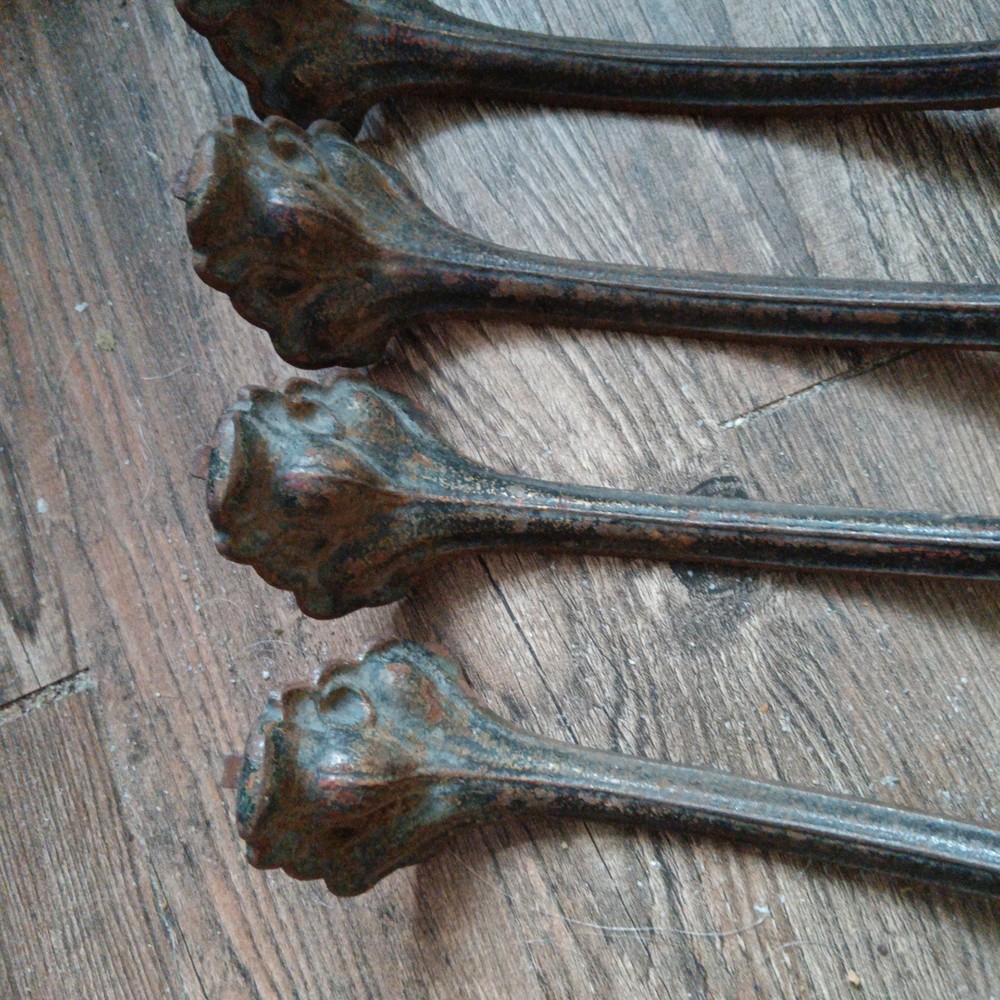 Antique Cast Iron Rustic Vintage Scroll Shelf Support, Table Legs?
