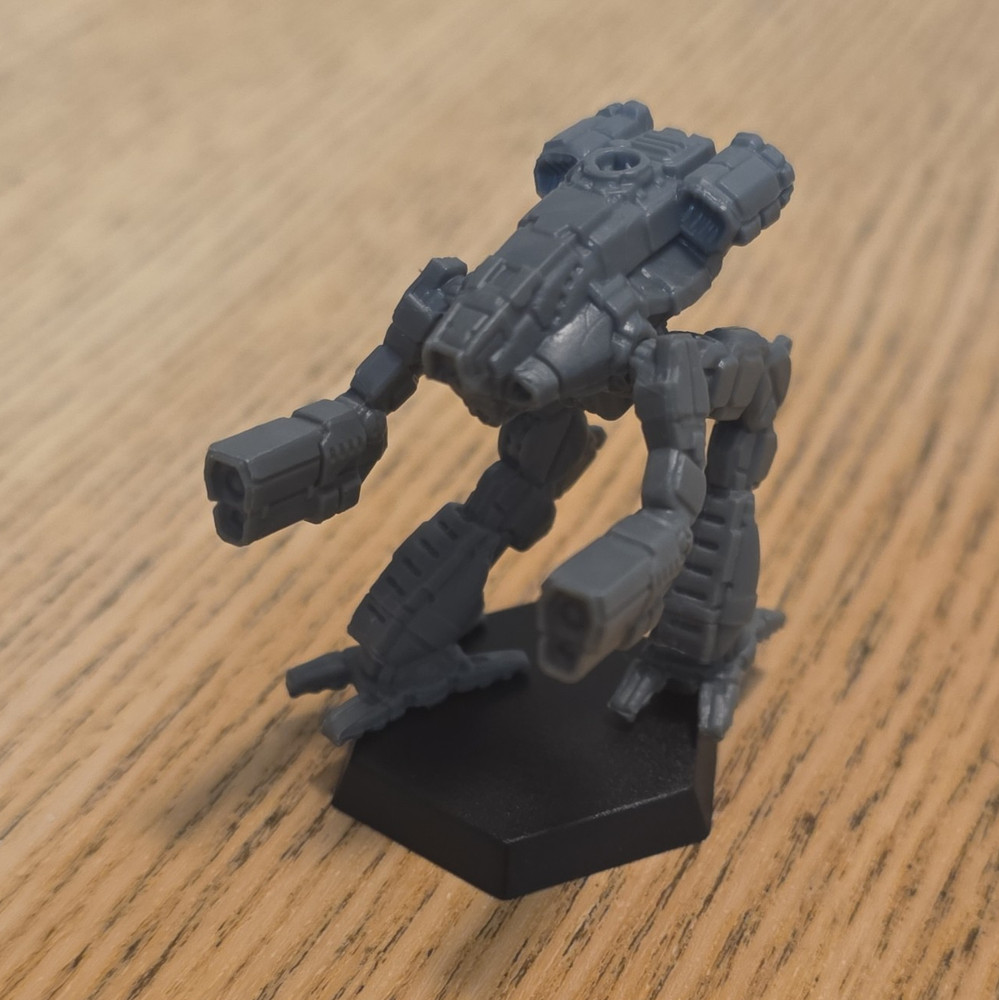 Battletech Marauder MAD 3-88 Unpainted Miniature Gray Plastic Hex Base
