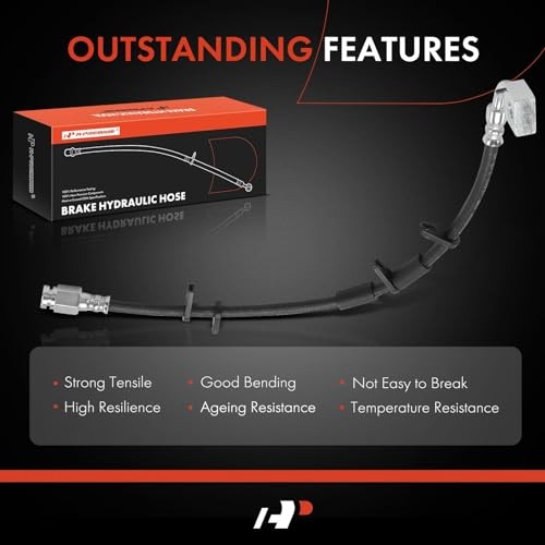 Front Driver Side Brake Hydraulic Hose Compatible with Dodge Models - Ram