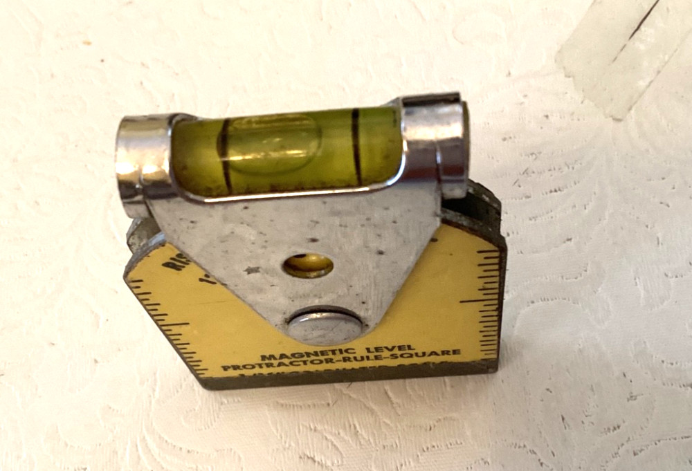 Vintage Magnetic Level Protractor-Rule-Square