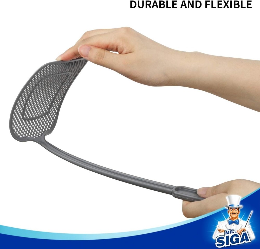 Heavy Duty Long Handle Fly Swatter 6 Pack - Efficient Pest Control Solution
