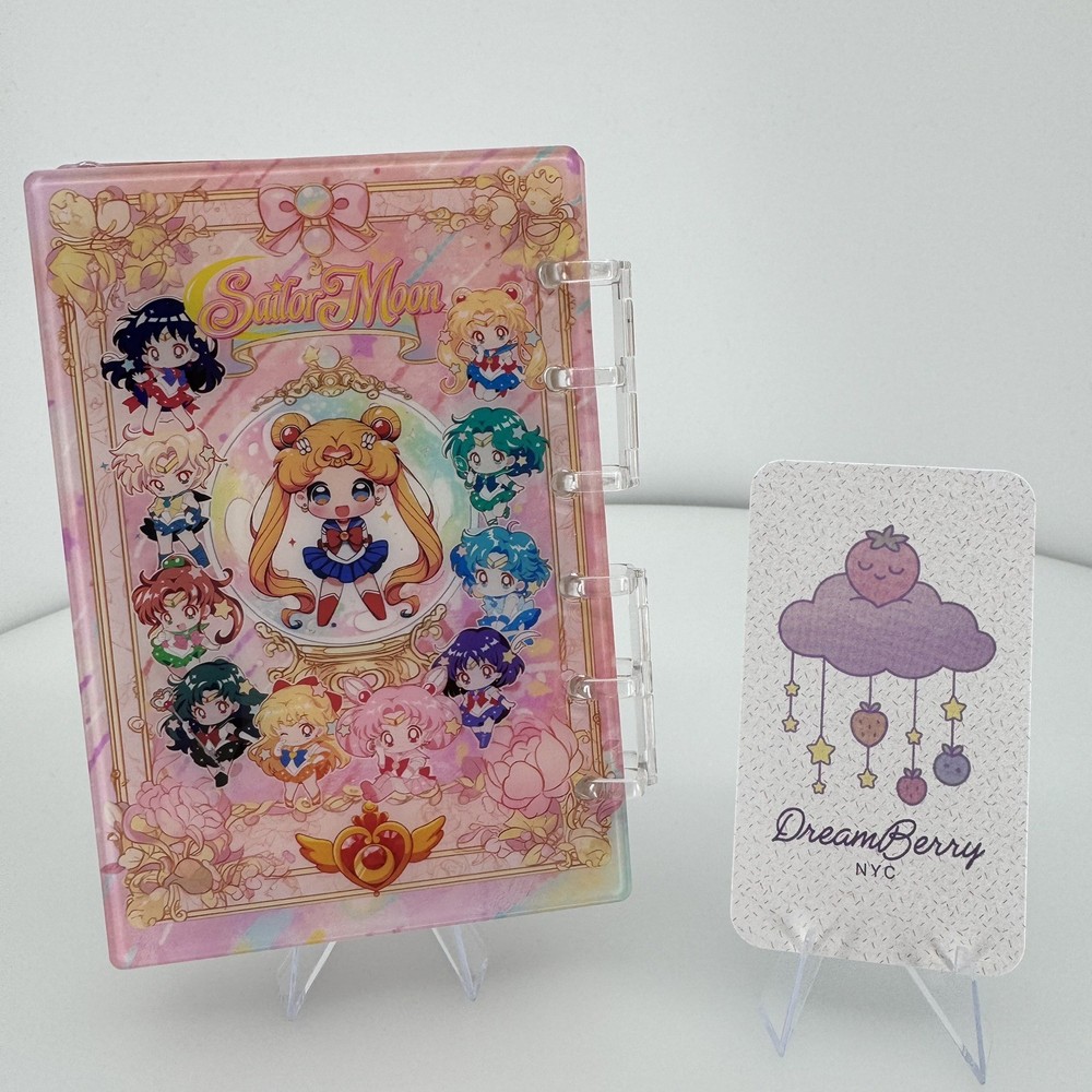 New Sailor Moon Chibi Acrylic Shaker Mini Notebook (A7 size- Small)