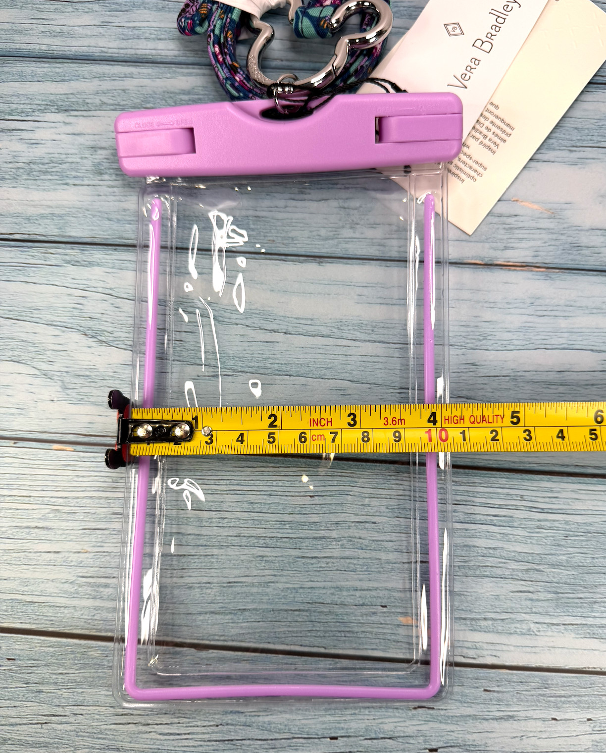 Vera Bradley Disney Mickey Minnie's Vine Floral WATERPROOF PHONE POUCH & LANYARD