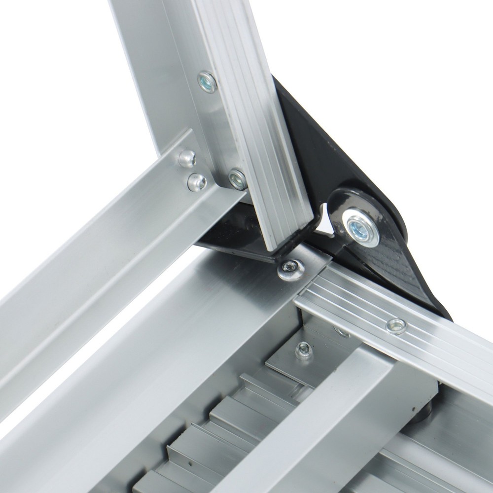 Aluminum Step Stool Non-slip Folding Work Platform 330lbs Drywall Ladder