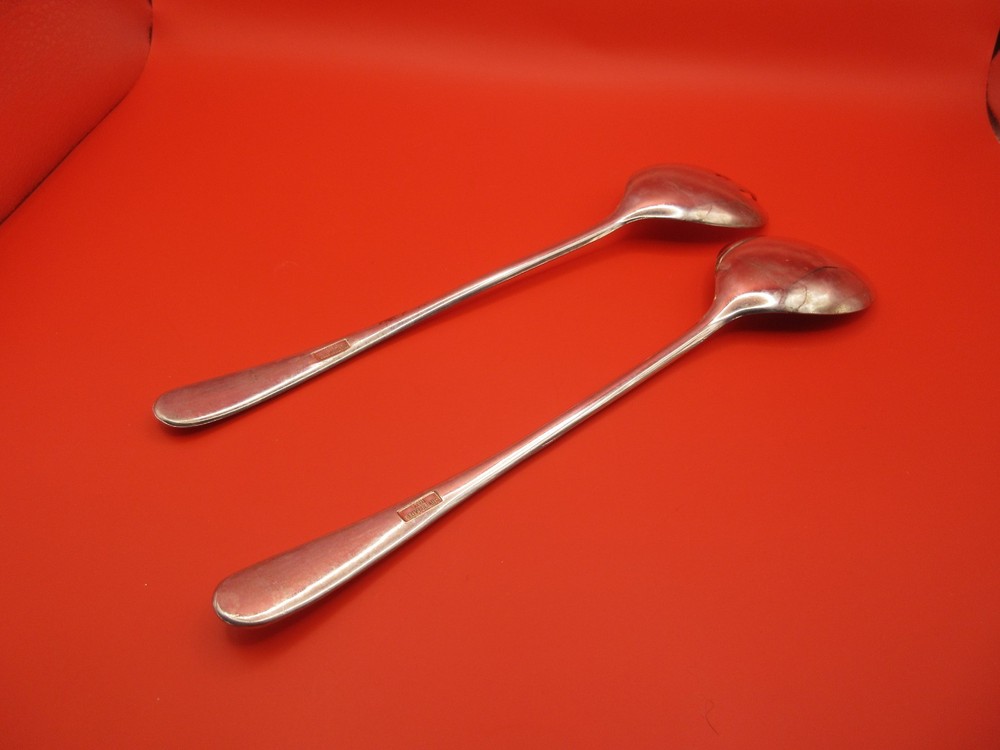 9" Vtg Flatware Silverplate Set Serving Spoon & Fork Classic Made in Italy