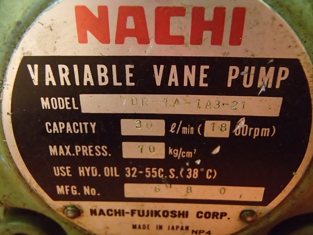 NACHI Variable Vane Pump VDR-1A-1A3-21 _ VDR1A1A321 _ 30l/min