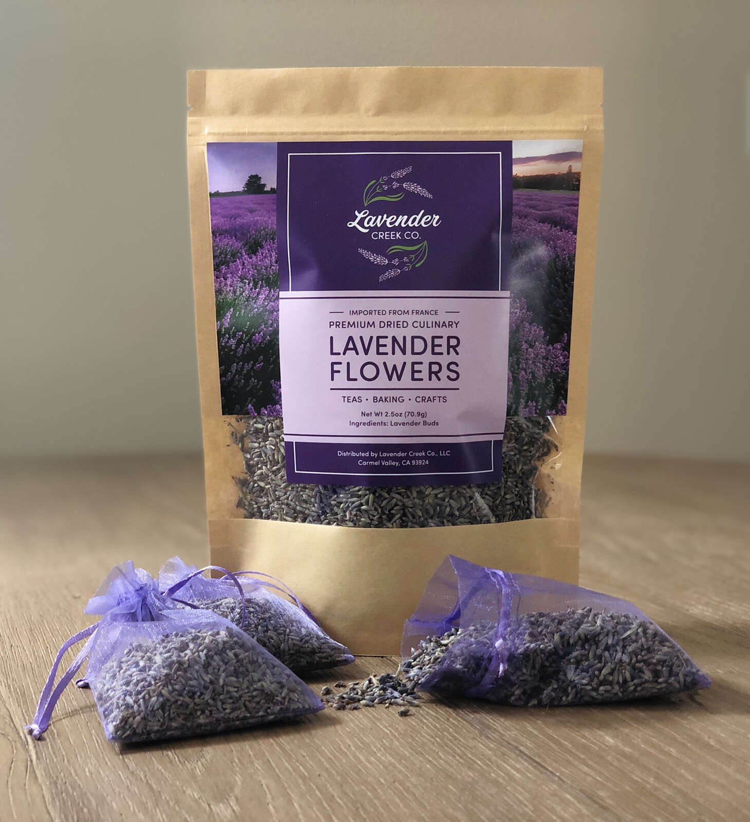 Dried Lavender Flower Buds - Culinary Grade Herb for Lattes, Baked Goods, Crafts