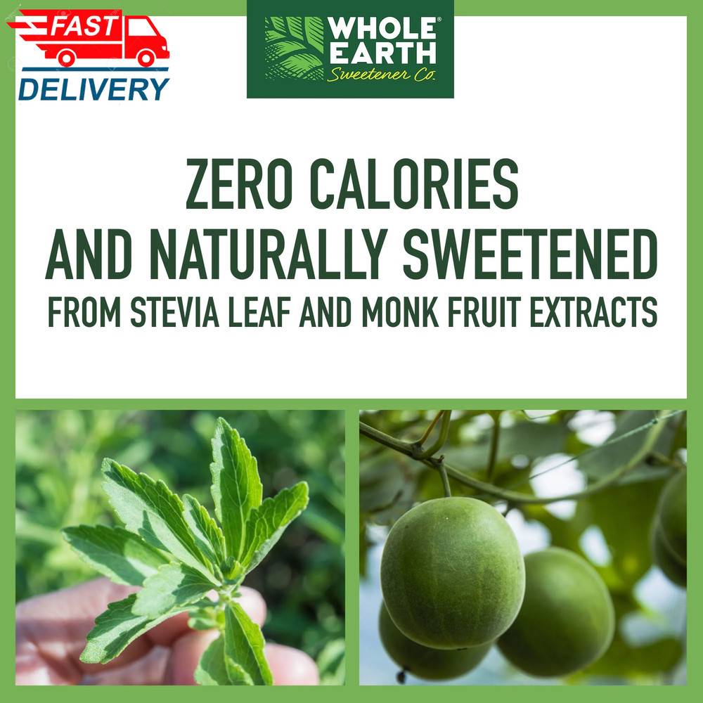 Stevia & Monk Fruit Zero Calorie Sweetener, 400 Packets