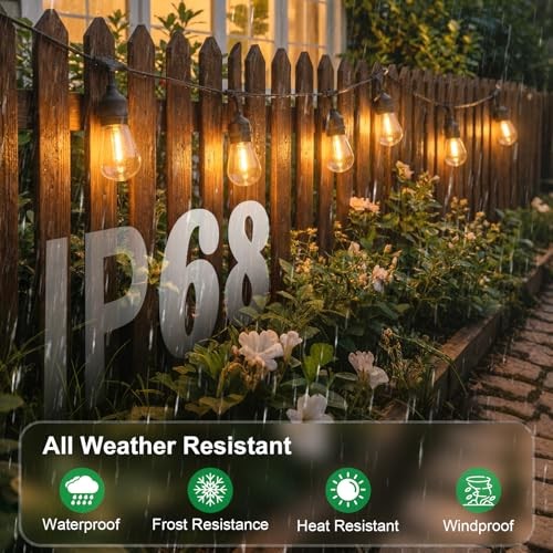 Pack LED S14 Replacement Light Bulbs for Outdoor String Lights, 24