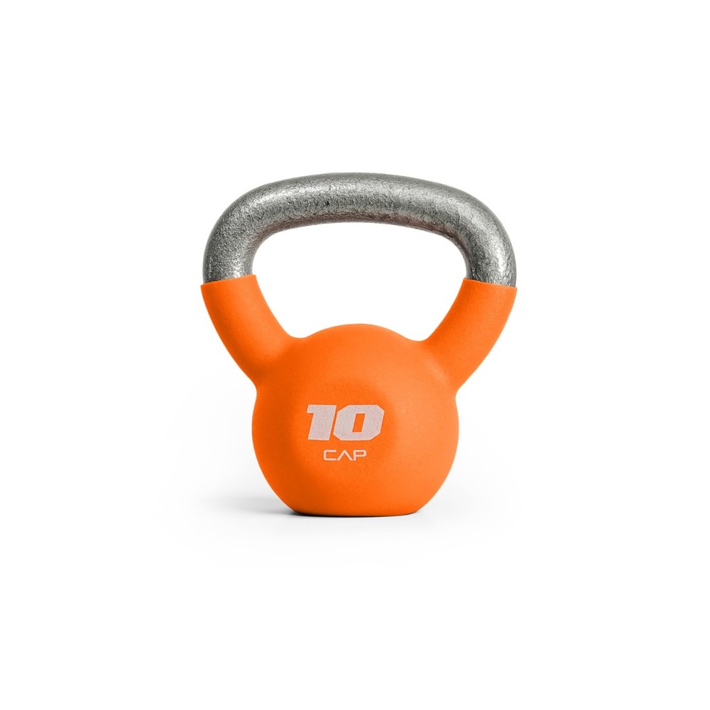 Cast Iron Kettlebell - Coated Finish, Single & Set Options, Multiple Weights Ava