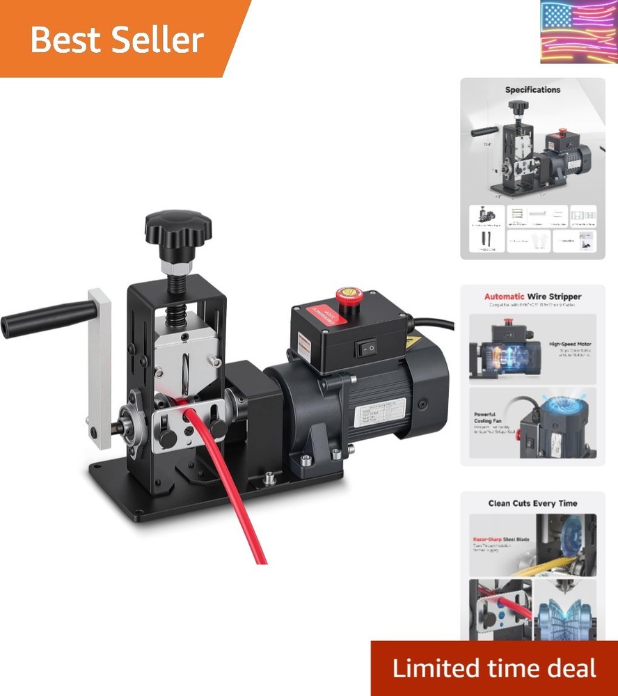 Automatic Wire Stripper Machine, Wire Stripper Electrical for 0.06"-0.9" 1.5-...