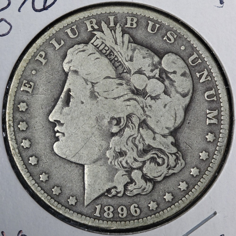1896-O Morgan Silver Dollar FINE E227 JQ