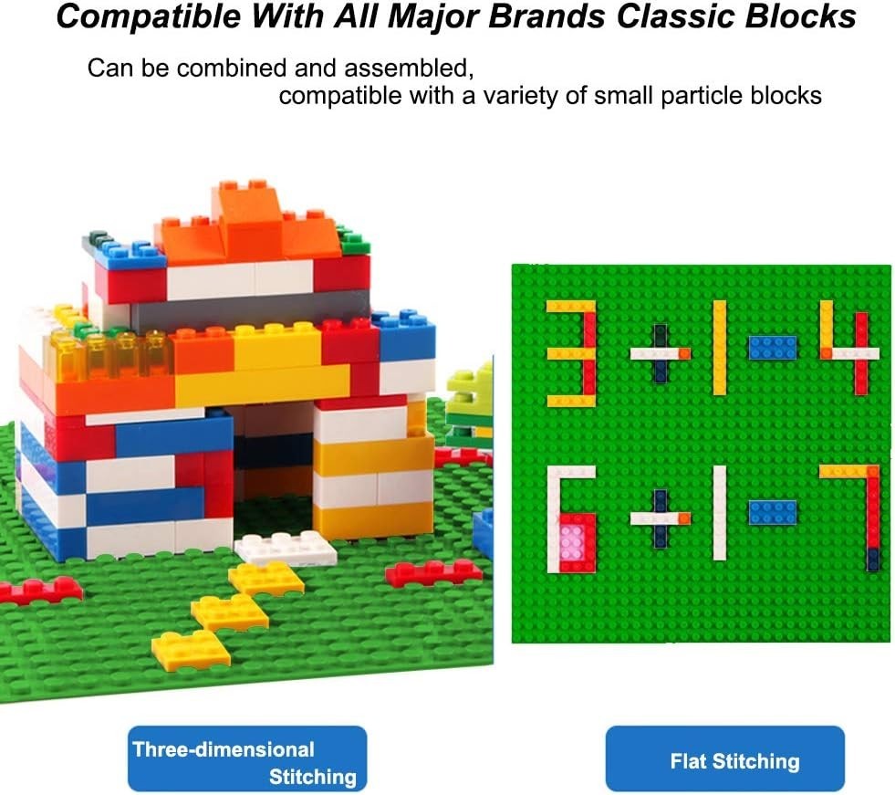 Classic Baseplates Building Plates for Building Bricks 100% Compatible with A...