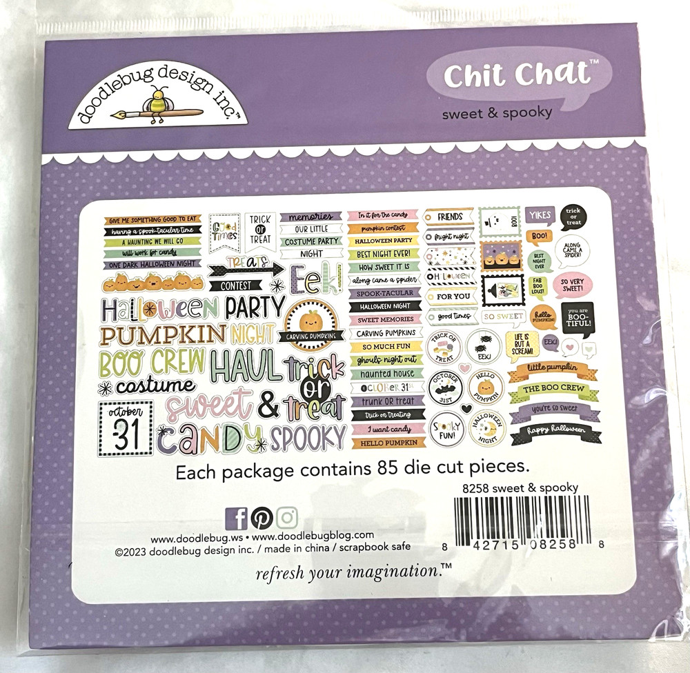 Doodlebug Design Odds & Ends + Chit Chat Die Cast Pieces Halloween