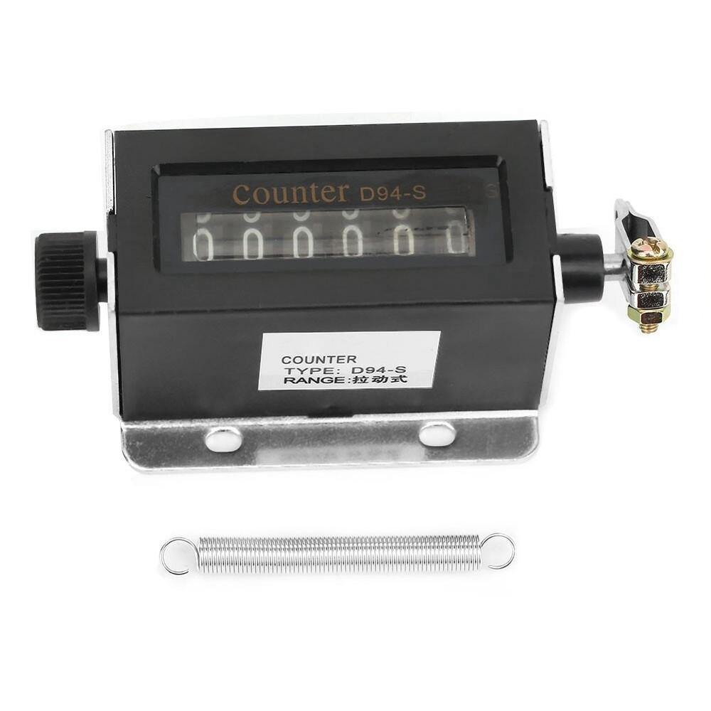 D94-S 6 Digit Resettable Mechanical High Quality Pulling Type Counter 0-999999
