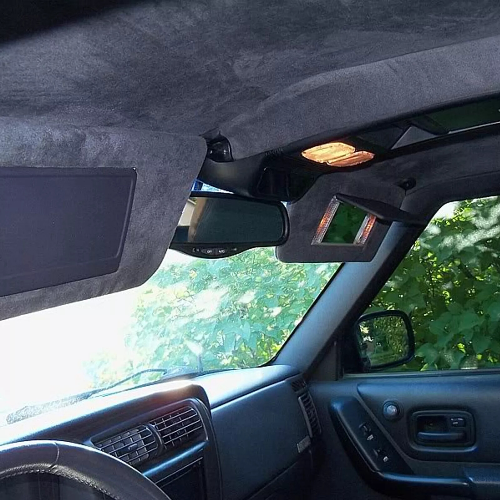 80"x60" Black Headliner Fabric Suede Pickup truck ceiling Liner Sag Upholstery