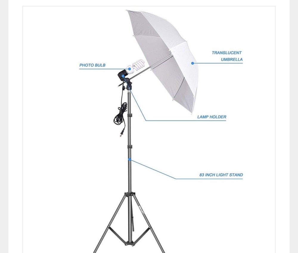 umbrella lights photography